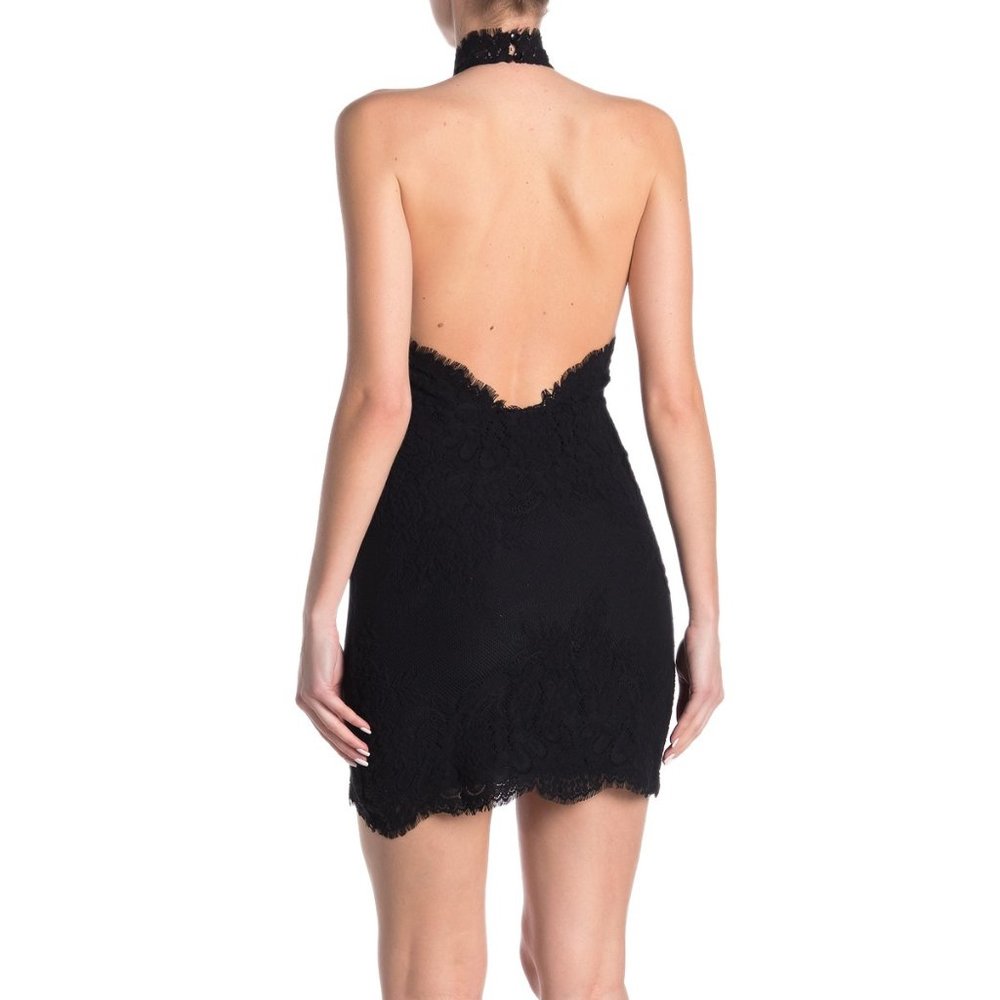 FREE PEOPLE Harper High Neck Halter Lace Dress NWT - Picture 12 of 12